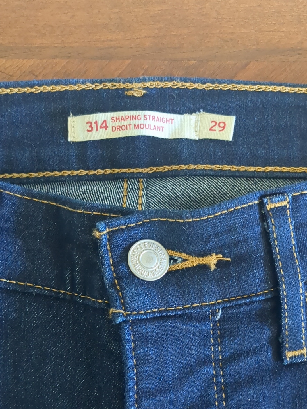 Levi's 314 Shaping Straight Women’s Jeans - Dark Indigo - 29 X 32